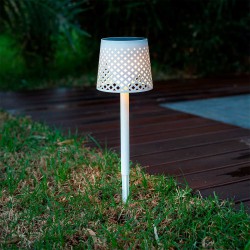 Greta Solar Lamp - Ηλιακό Φορητό Επιτραπέζιο Φωτιστικό IP65 Λευκό - 5 in 1 lamp - New Garden