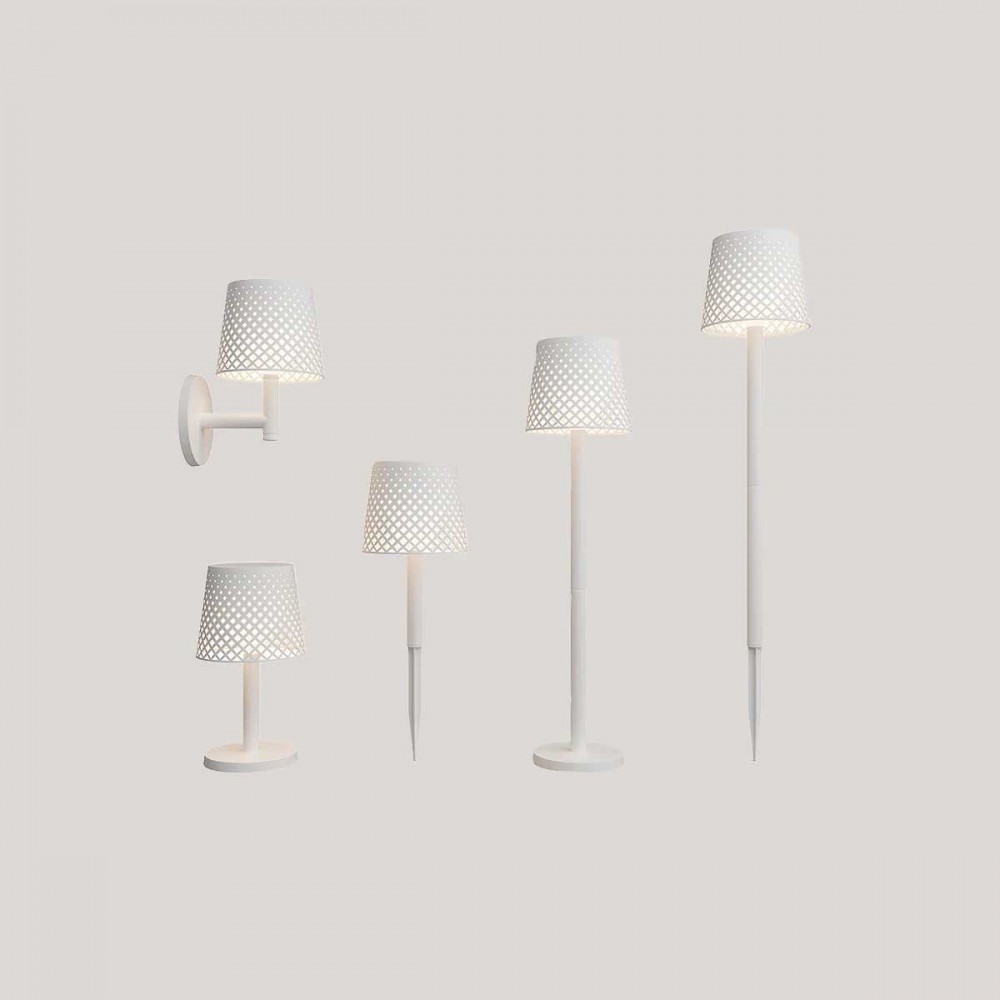 Greta Solar Lamp - Ηλιακό Φορητό Επιτραπέζιο Φωτιστικό IP65 Λευκό - 5 in 1 lamp - New Garden