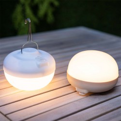 LED Φορητό Φωτιστικό Εξωτερικού Χώρου Cherry Επαναφορτιζόμενο - Λευκό - New Garden