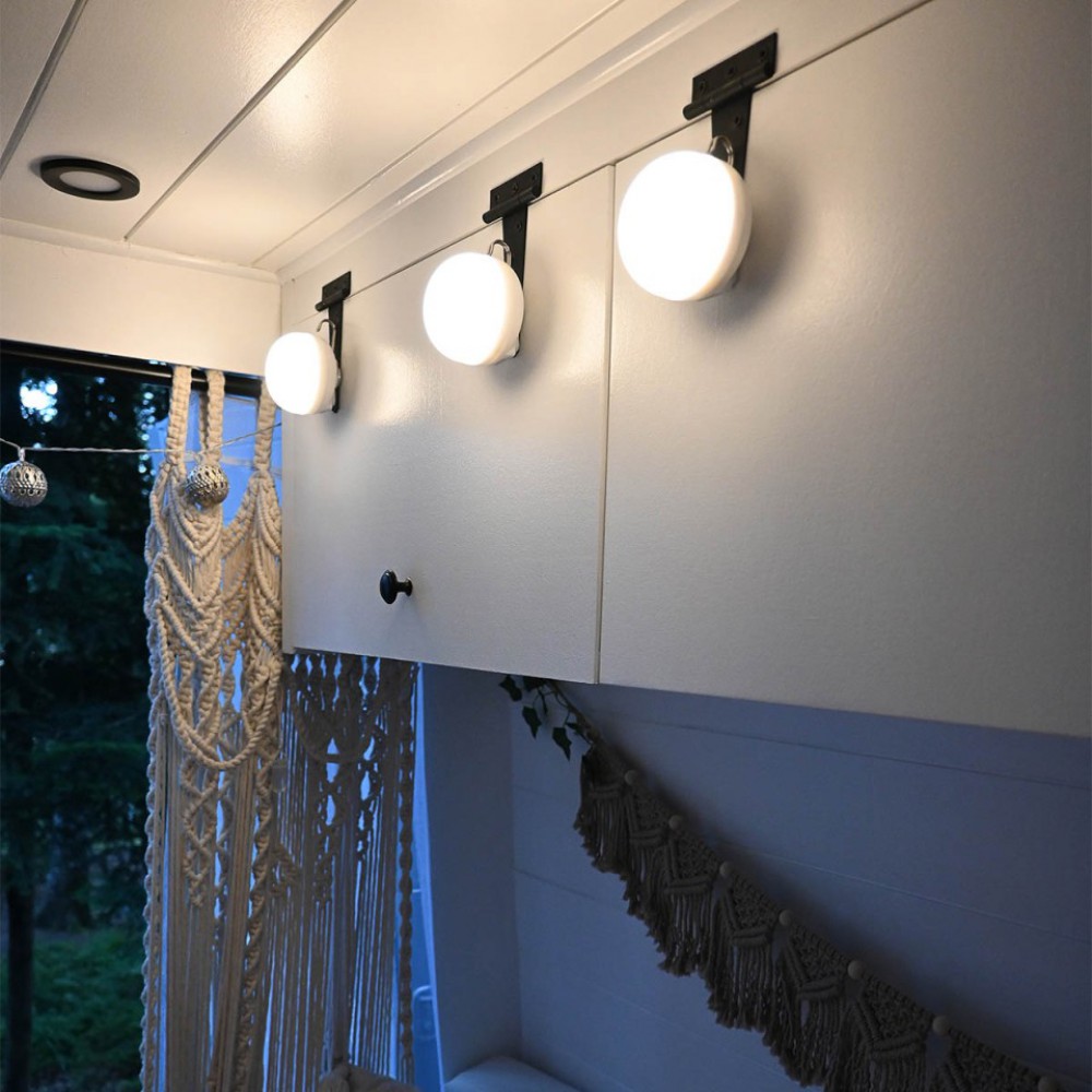 LED Φορητό Φωτιστικό Εξωτερικού Χώρου Cherry Solar με Ηλιακή Φόρτιση - Μπεζ - New Garden