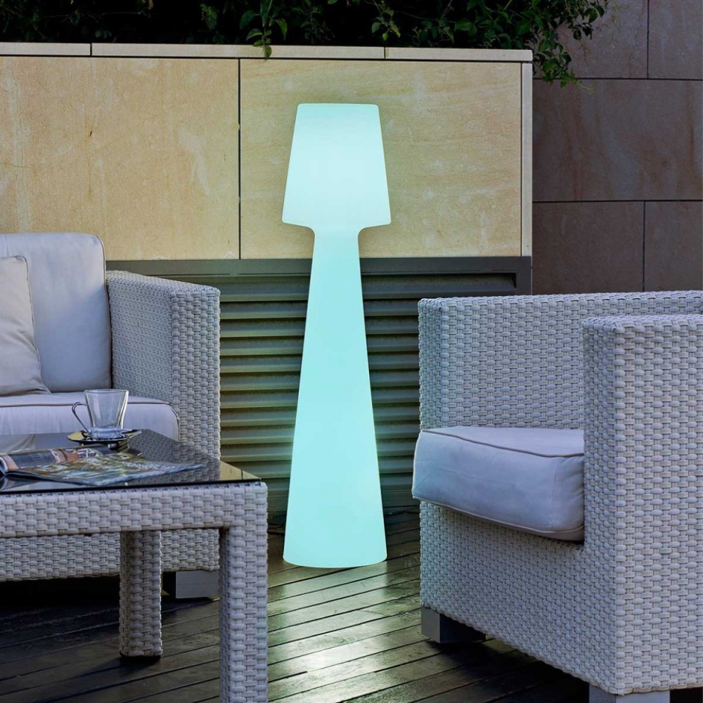 Lola 110 Επιδαπέδιο Φωτιστικό Εξωτερικού Χώρου - Επαναφορτιζόμενο RGB WHITE IP65 - New Garden