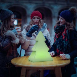 PINUS 40 CHRISTMAS TREE - Επιτραπέζιο Φωτιστικό Φορητό Χριστουγεννιατικό Δέντρο Ηλιακό RGBW IP65 - New Garden