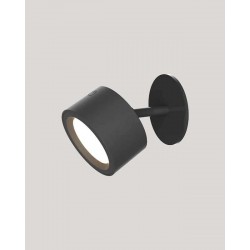 ROLL 8 LED Φωτιστικό Τοίχου Επαναφορτιζόμενο Cordless Round Μαύρο - New Garden