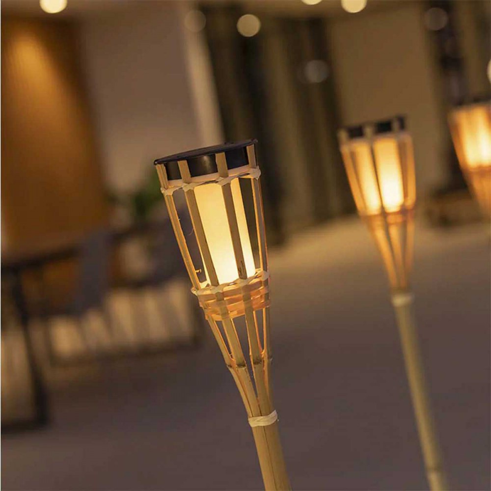 Ηλιακό Καρφωτό Φωτιστικό Κήπου HIAMA με Εφέ Φλόγας- New Garden