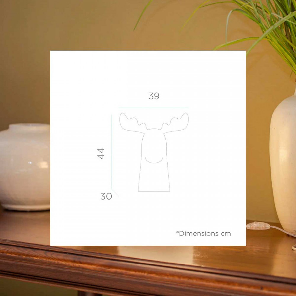 RUDY - Φωτιστικό Χριστουγεννιατικό Τάρανδος Θερμό Λευκό IP20 - New Garden