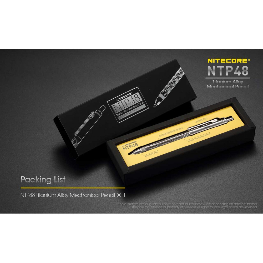 Tactical Pen NITECORE NTP48 Black or Silver (Gloss)