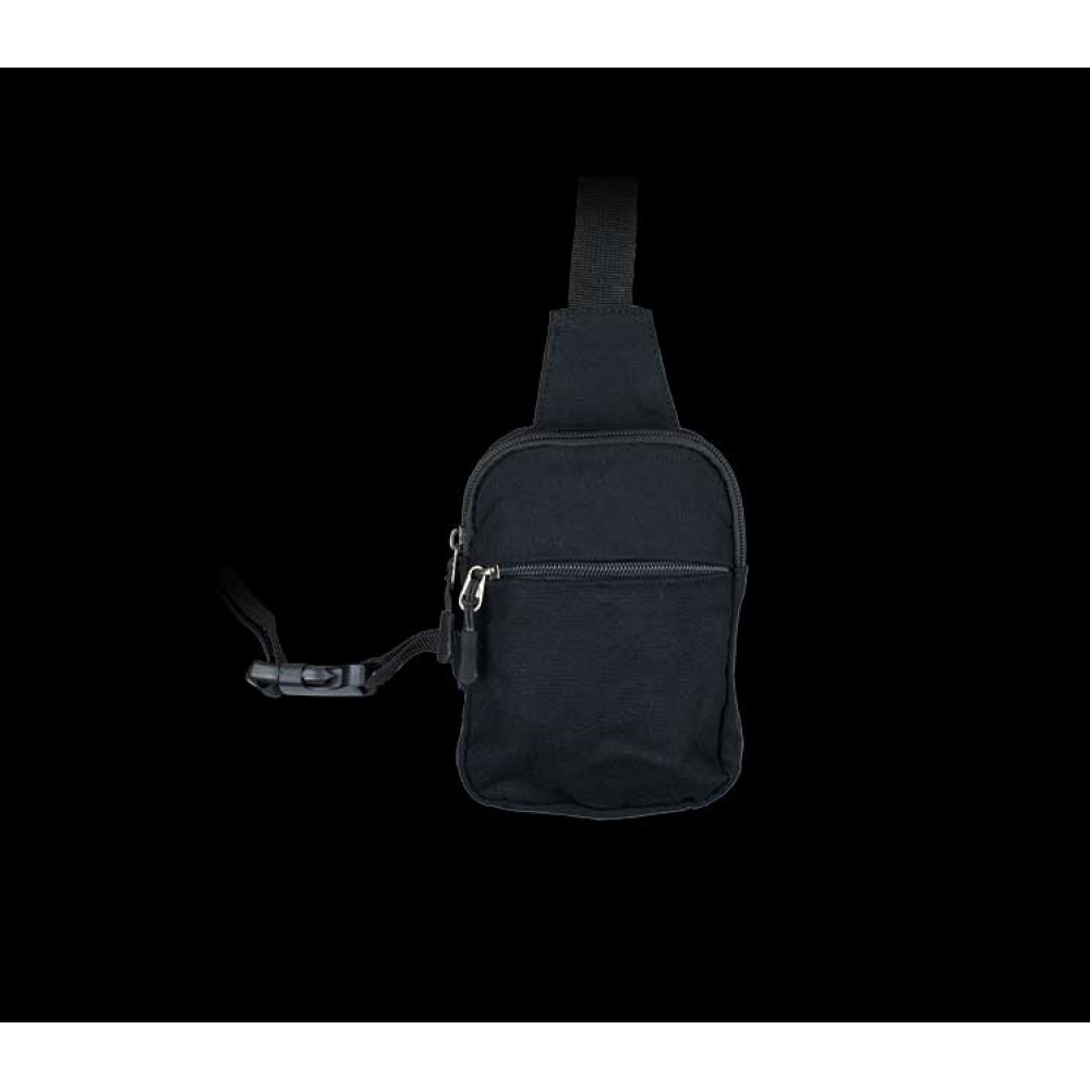 Τσαντάκι ώμου Barbaric black sling bag, 39783-NE