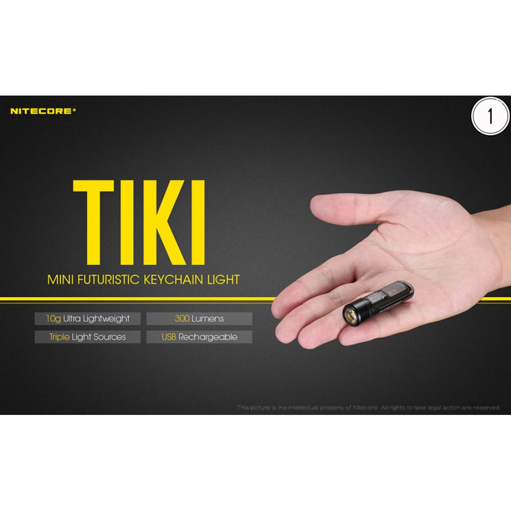 Φακός LED NITECORE TIKI, 300 lumens