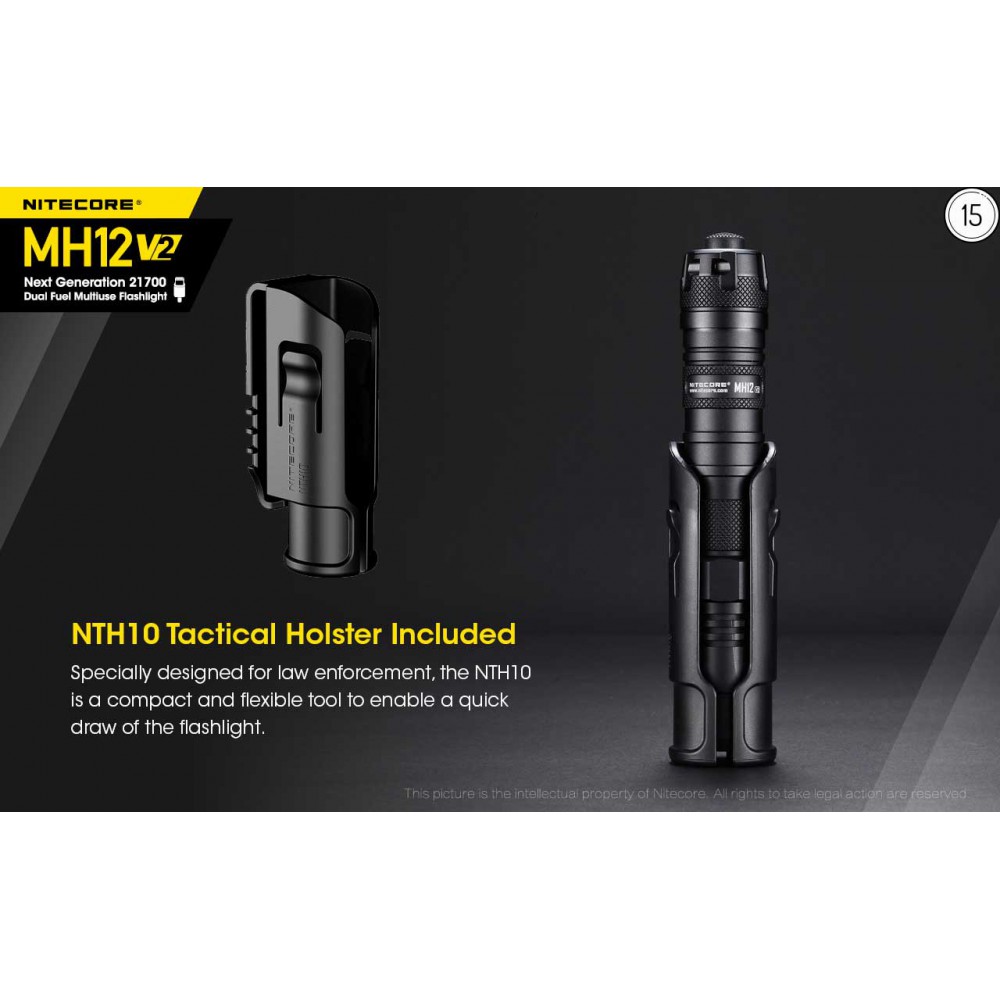 ΦΑΚΟΣ LED NITECORE MULTI TASK HYBRID MH12V2,1200lumens