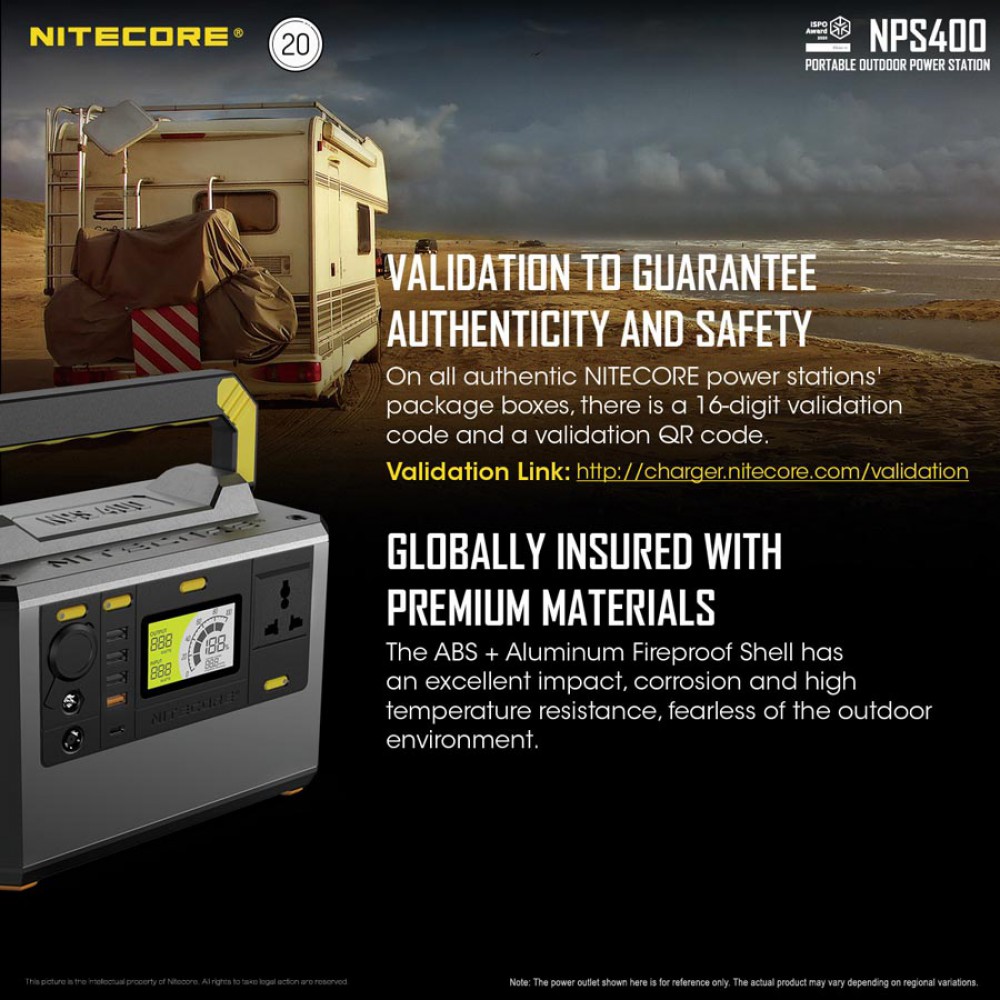 POWER STATION NITECORE NPS400, 117000mAh