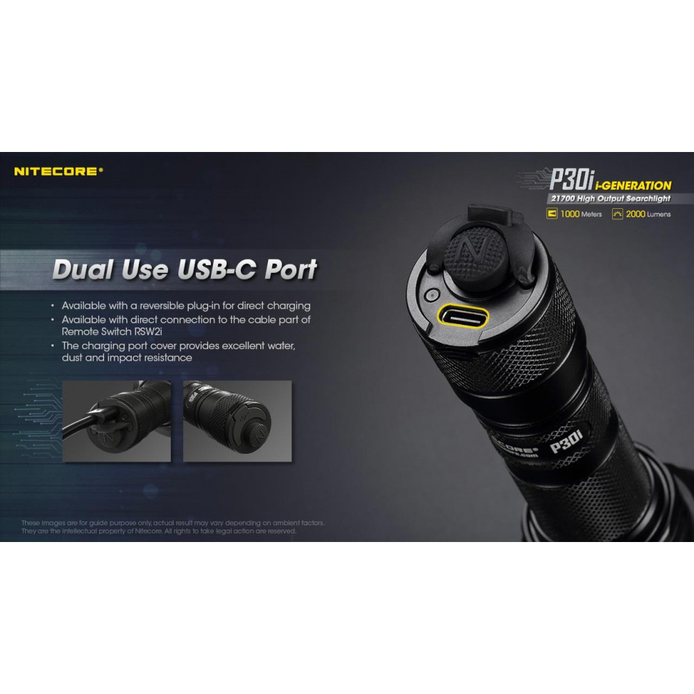 ΦΑΚΟΣ LED NITECORE PRECISE P30i, KIT