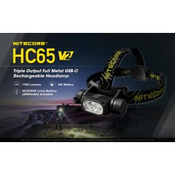 ΦΑΚΟΣ LED NITECORE HEADLAMP HC65V2, 1750 Lumens