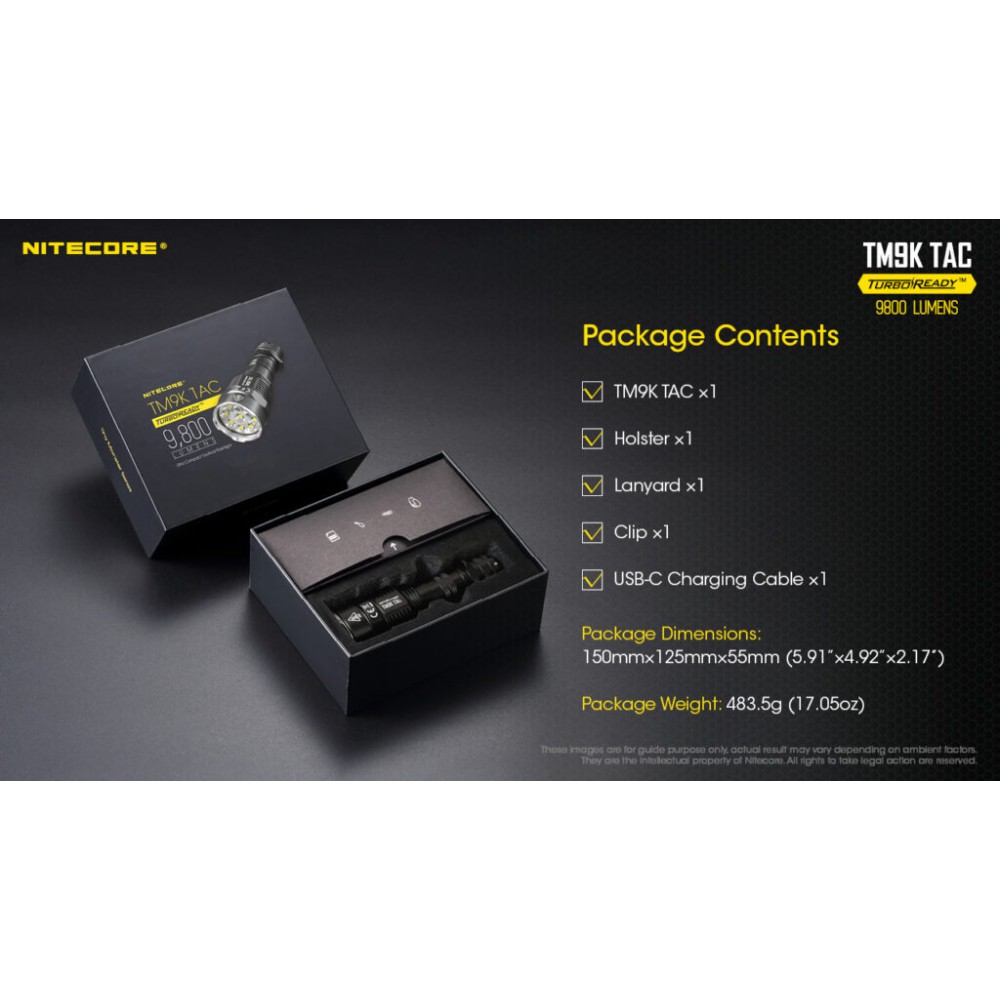 ΦΑΚΟΣ LED NITECORE TM9KTAC, 9800 Lumens