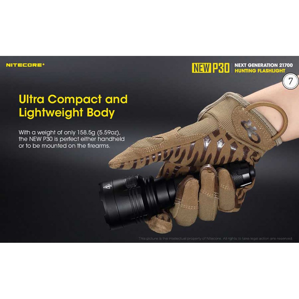 Επαγγελματικός Φακός LED NITECORE PRECISE P30 NEW + 2150R USB-C 