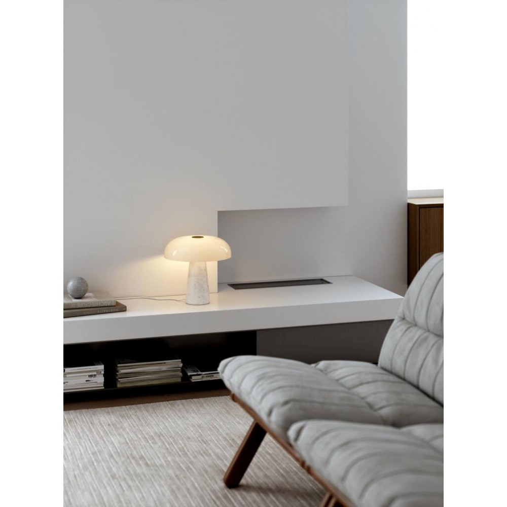 Επιτραπέζιο Φωτιστικό Από Μάρμαρο Και Γυαλί της MARIA BERNTSEN - 1xE27 Glossy - NORDLUX