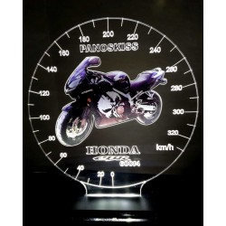 LED Φωτιστικό Plexiglass Motorcycle με χάραξη laser το όνομα και φωτογραφία της επιλογής σας