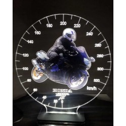 LED Φωτιστικό Plexiglass Motorcycle με χάραξη laser το όνομα και φωτογραφία της επιλογής σας