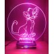 LED Φωτιστικό Χαραγμένο Plexiglass Με Σχέδιο Βασιλιά των Λιονταριών, Σίμπα Με Διακόπτη ON/OFF Plexi