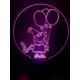 LED Φωτιστικό Χαραγμένο Plexiglass Με Σχέδιο Happy Peppa Pig Με Διακόπτη ON/OFF AlphaLed