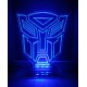 LED Φωτιστικό Χαραγμένο Plexiglass Με Σχέδιο Transformers Με Διακόπτη ON/OFF AlphaLed