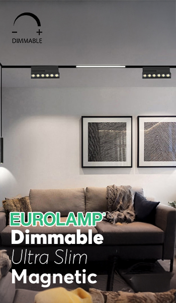 Dimmable Ultra Slim Μαγνητική Ράγα Eurolamp