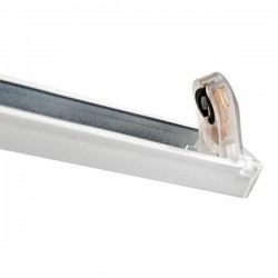 Φωτιστικό Μεταλλικό Κενό Slim Για LED Tube 1Χ1,50M - Eurolamp