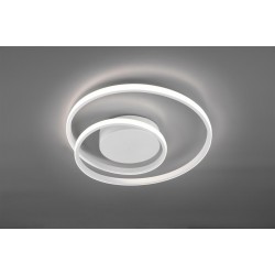 LED Πλαφονιέρα Μεταλλική Λευκή ø39cm 22W ZIBAL - RL