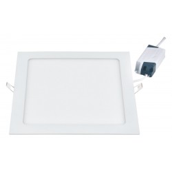 18W LED Slim Panel Χωνευτό Τετράγωνο 225x225 180° Λευκό Space Lights