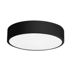 LED Πλαφονιέρα Μεταλλική Μαύρη Φ30cm 21W 1890lm 160° - SpotLight