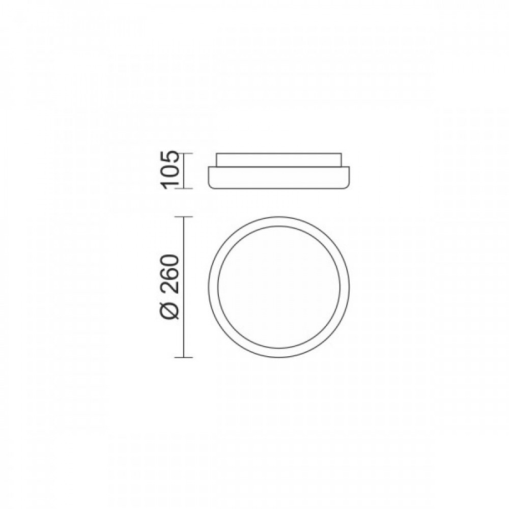 ΠΛΑΦΟΝΙΕΡΑ LED ΟΡΟΦΗΣ 15W 3000K ΠΛΑΣΤΙΚΗ - SpotLight