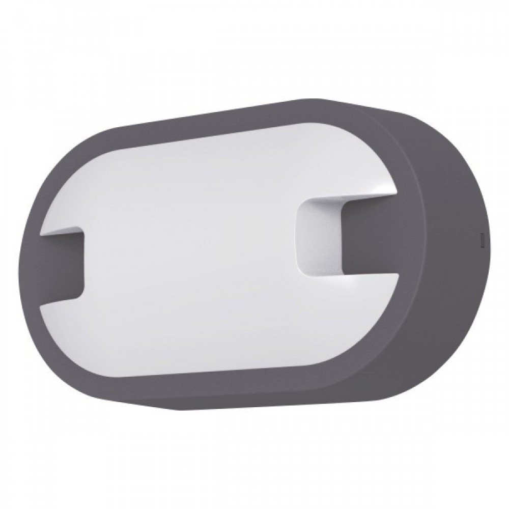 Απλίκα Εξωτερικού Χώρου LED 12W 3000K Οβάλ Γκρι - Spotlight