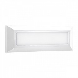 LED Απλίκα Εξωτερικού Χώρου Slim 3W 3000K Λευκή- Spotlight