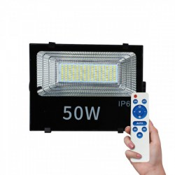 Ηλιακός Προβολέας LED SMD 50W 6000K IP65 Με Αισθητήρα - Spotlight