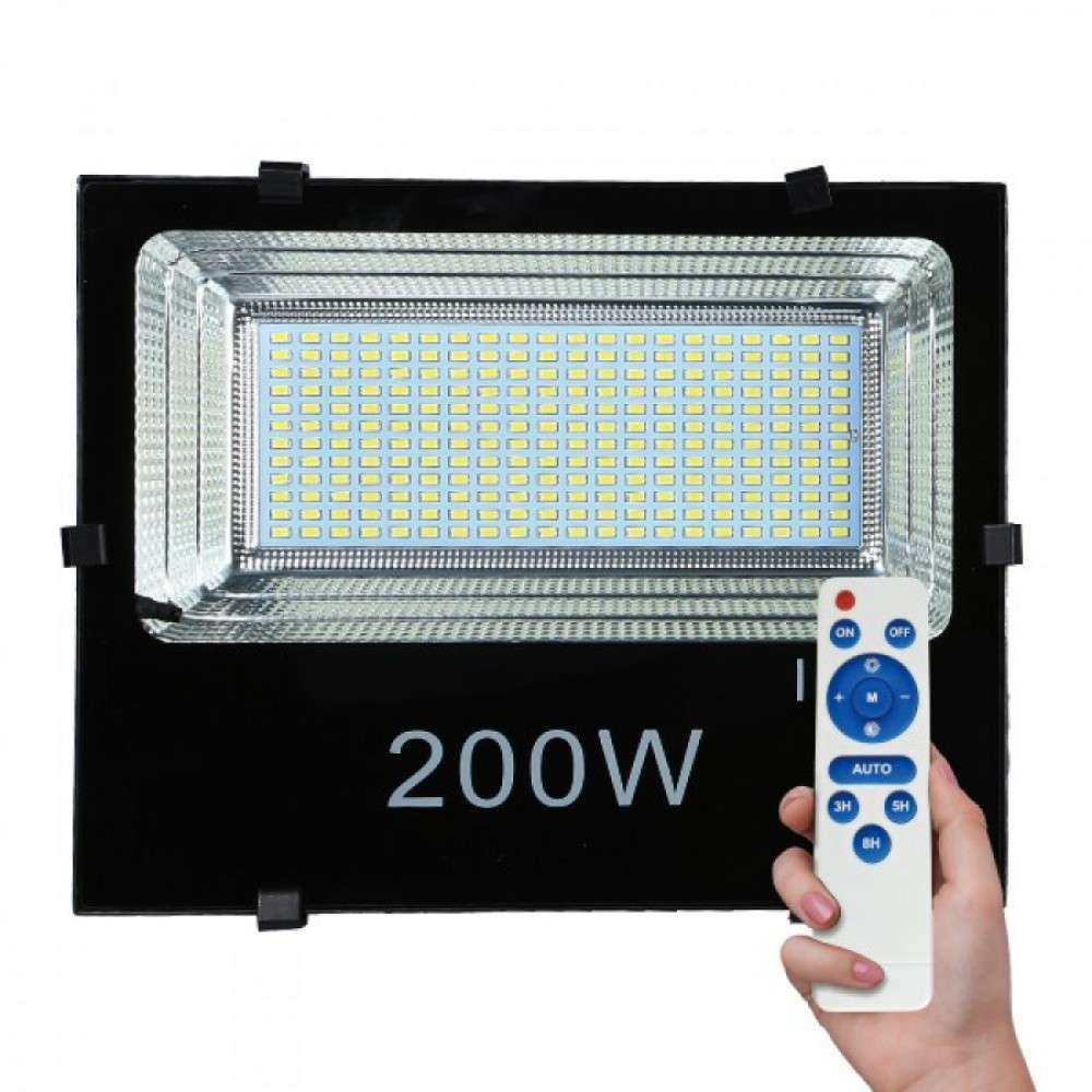 Ηλιακός Προβολέας LED SMD 200W 6000K IP65 Με Αισθητήρα - Spotlight