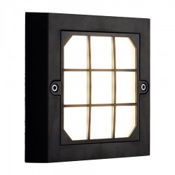 LED Απλίκα Εξωτερικού Χώρου Σε Μαύρο Χρώμα Τετράγωνη 6W - Spotlight