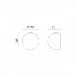 ΑΠΛΙΚΑ ΤΟΙΧΟΥ LED 2X3W 3000K IP20 - SPOTLIGHT