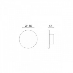 ΑΠΛΙΚΑ ΤΟΙΧΟΥ LED 8W 3000K IP20 ΚΥΚΛΟΣ - SPOTLIGHT