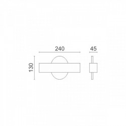 ΑΠΛΙΚΑ ΤΟΙΧΟΥ LED 4W 3000K IP20 - SPOTLIGHT