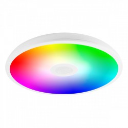 ΠΛΑΦΟΝΙΕΡΑ ΟΡΟΦΗΣ LED RGB+WHITE ΜΕ BLUETOOTH SPEAKER 18W - Spotlight