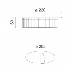 LED Σποτ Χωνευτό Downlight 30W MOB Λευκό Σώμα 4000K SpotLight