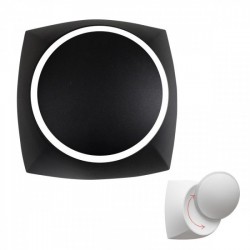 LED Απλίκα Τοίχου Με Ρυθμιζόμενη Κλίση Σε Μαύρο Χρώμα 6W 3000K Spotlight