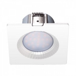 LED Χωνευτό Οροφής Στεγανό Λευκό Τετράγωνο 5W 450lm 120° IP54 Spotlight