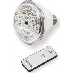 LED SMD Λάμπα Ασφαλείας Με Μπαταρία Μολύβδου Με Τηλεχειριστήριο Ε27 2W 230V IP20 Spotlight
