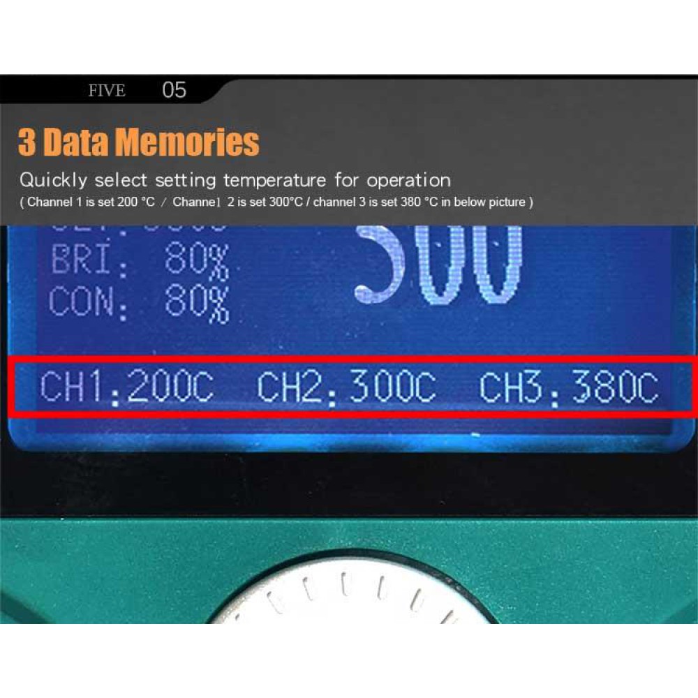 ΣΤΑΘΜΟΣ ΚΟΛΛΗΣΗΣ 90W ΚΕΡΑΜΙΚΟΣ LCD ESD+USB SS-259B S/PRO'SKIT