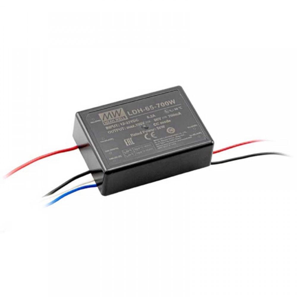 CONVERTER DC/DC LED 63W/9.5-32V/12.5-60V/1050mA PCB LDH65-1050 MEAN WELL CONVERTER DC/DC LED 63W/9.5-32V/12.5-60V/1050mA PCB LDH65-1050 MEAN WELL