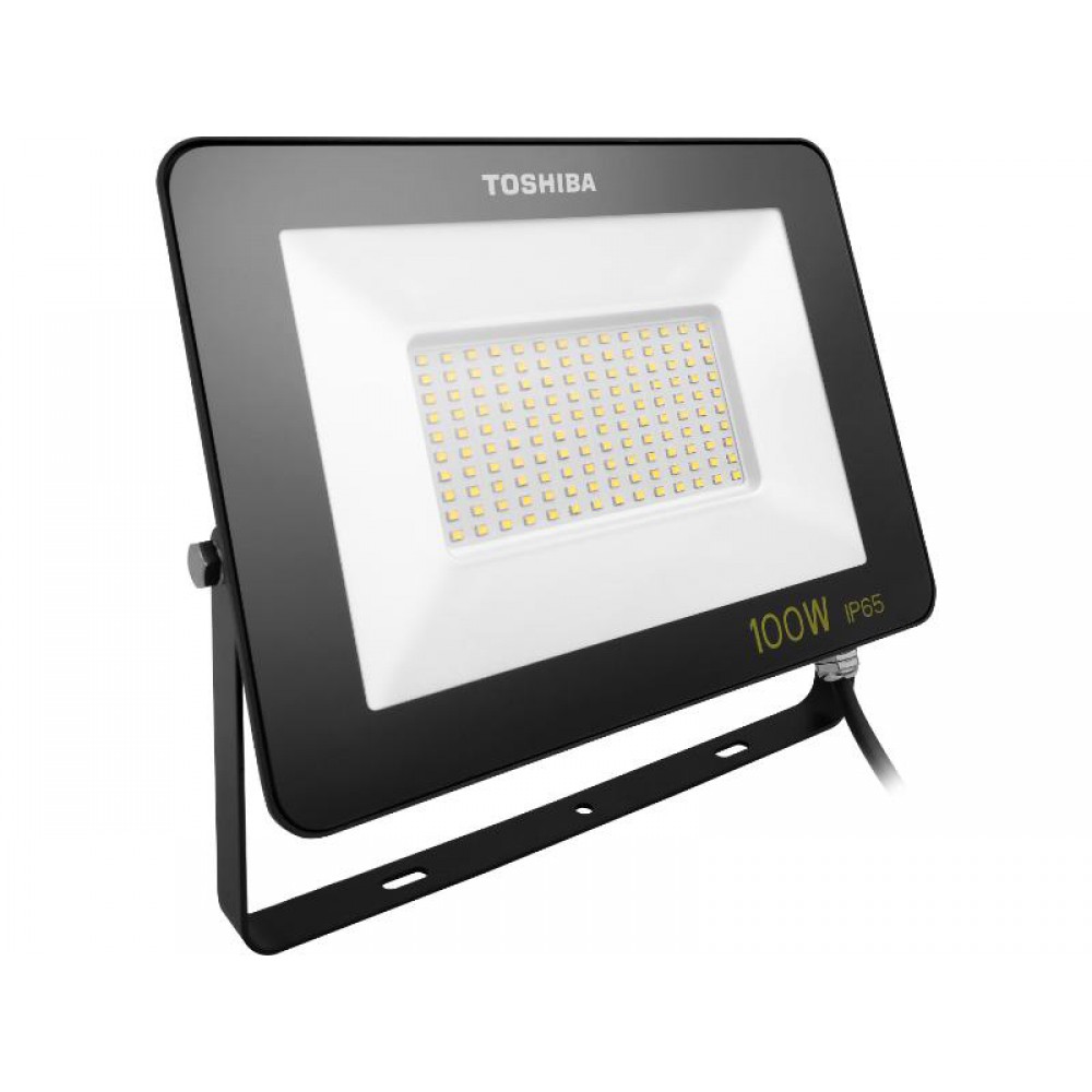 TOSHIBA LED FLOOD LIGHT IP65 100W 4000K BLACK