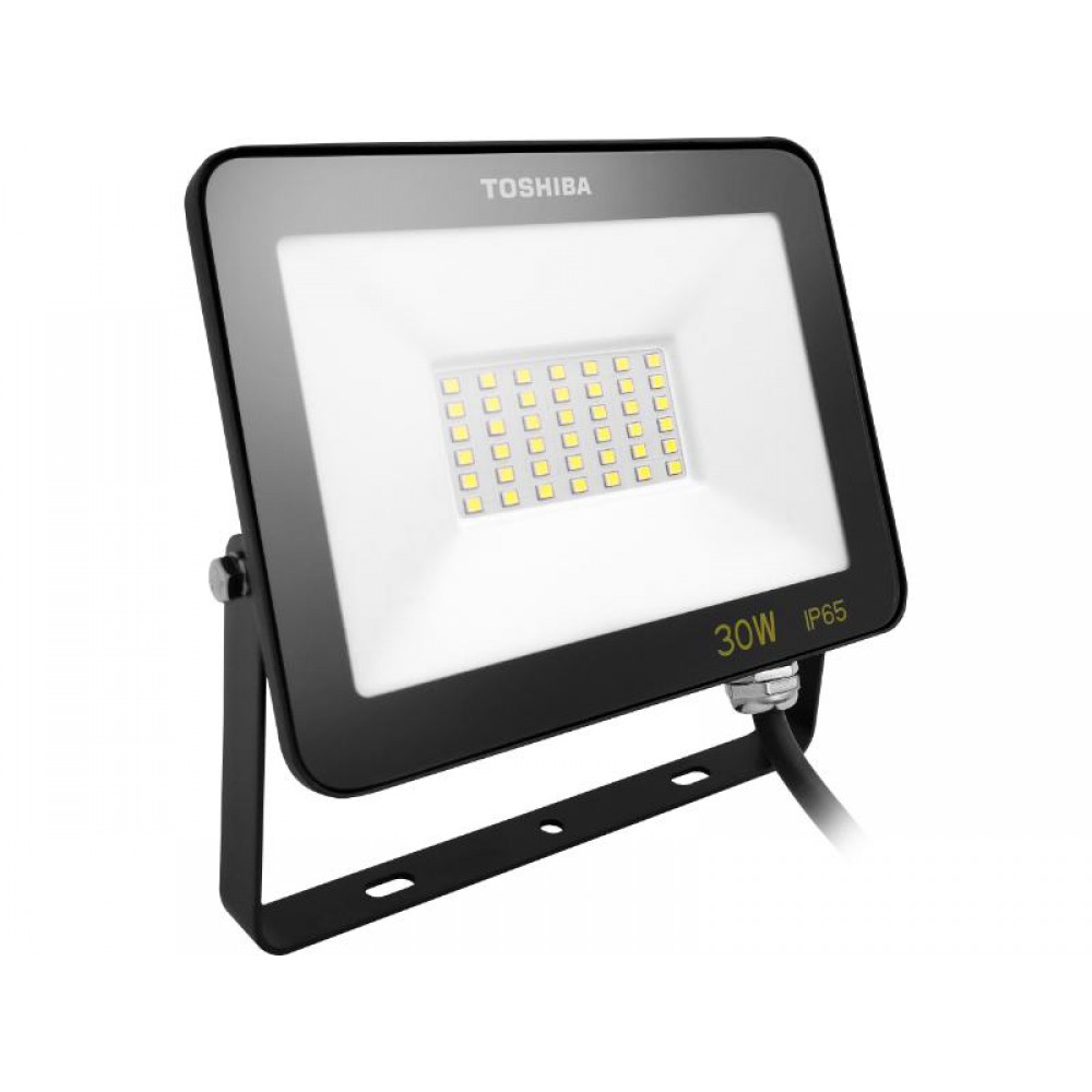 TOSHIBA LED FLOOD LIGHT IP65 30W 4000K BLACK