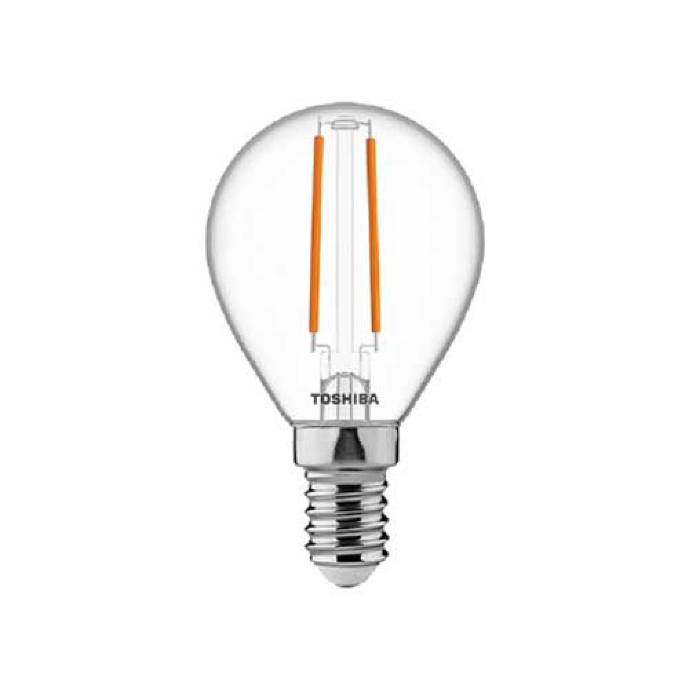 LED Λάμπα E14 G45 Filament Clear 2.5W 2700K - TOSHIBA