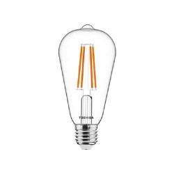 LED Λάμπα E27 ST64 Filament Clear 7W 2700K Dimmable - TOSHIBA