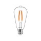 LED Λάμπα E27 ST64 Filament Clear 7W 2700K Dimmable - TOSHIBA